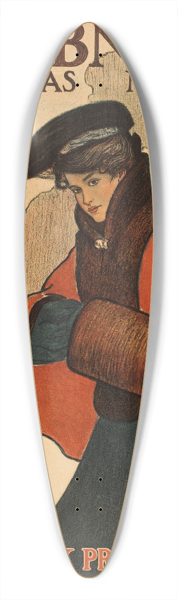 Blendon Campbell - Scribners Christmas number 39.3 inch art pintail longboard deck