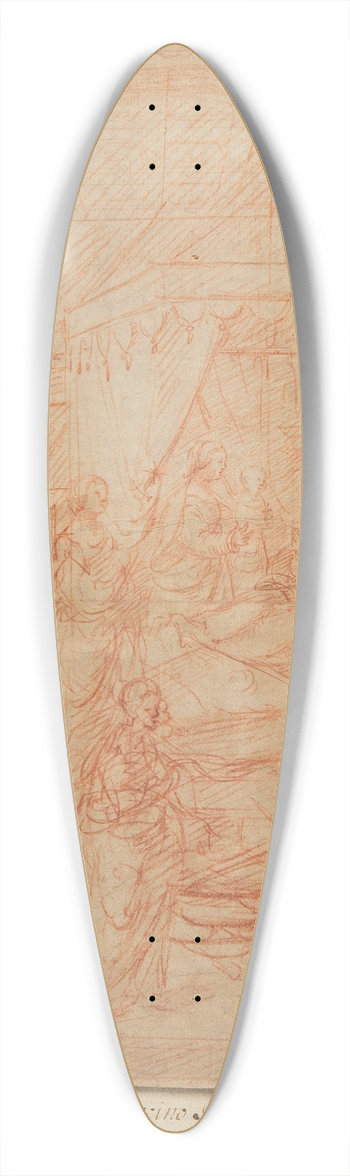 Boccaccio Boccaccino - La Naissance de la Vierge 39.3 inch art pintail longboard deck
