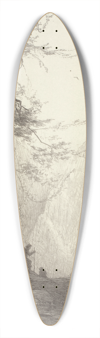 Bolton Coit Brown - Big Cedars 39.3 inch art pintail longboard deck
