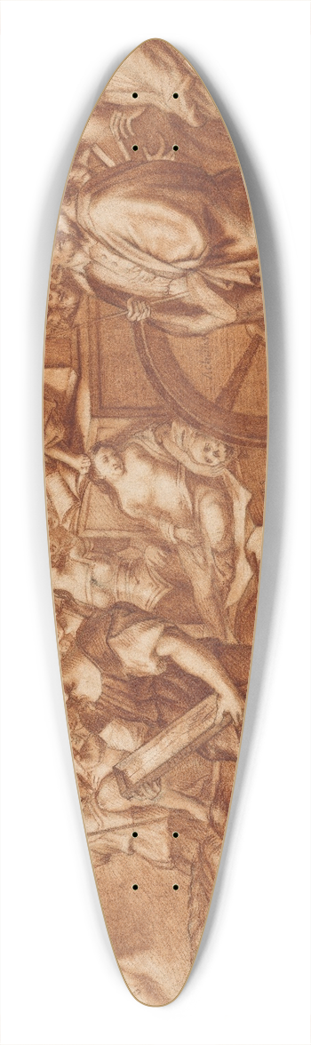 Bonifacio Veronese - Triumph der Fama 39.3 inch art pintail longboard deck