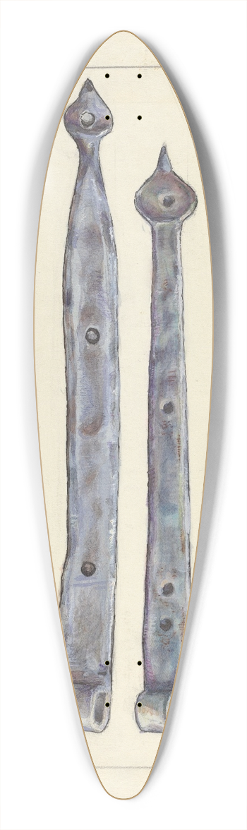 Broda - Hasps 39.3 inch art pintail longboard deck