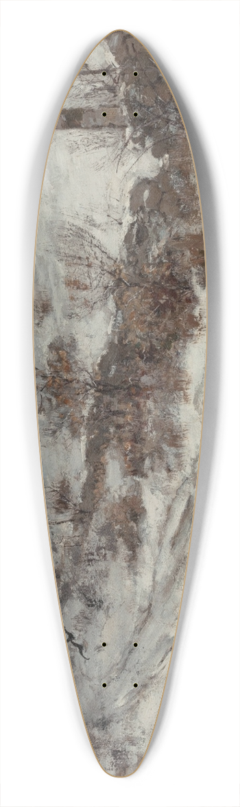 Bruce Crane - A Winters Day 39.3 inch art pintail longboard deck