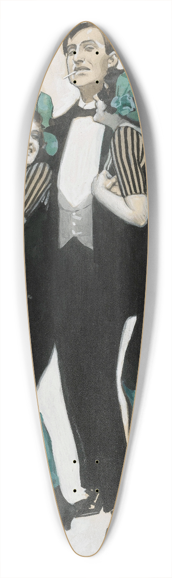 Brynolf Wennerberg - Mnchner Fasching 39.3 inch art pintail longboard deck