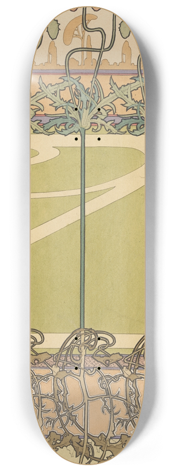 Alphonse Mucha - Untitled 8.25 inch art skate deck