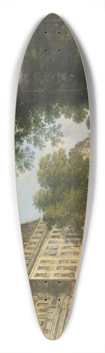 Caleb Robert Stanley - Boulevard Montmartre 39.3 inch art pintail longboard deck