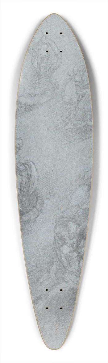 Camillo Boccaccino - Studies for the Virgin and Child (recto) 39.3 inch art pintail longboard deck