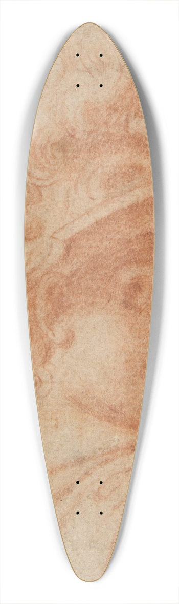 Camillo Procaccini - Bust of a Warrior Wearing a Plumed Helmet, Looking Toward Spectator Over His Right Shoulder 39.3 inch art pintail longboard deck