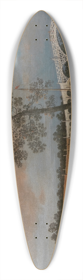 Canaletto - Old Walton Bridge 39.3 inch art pintail longboard deck