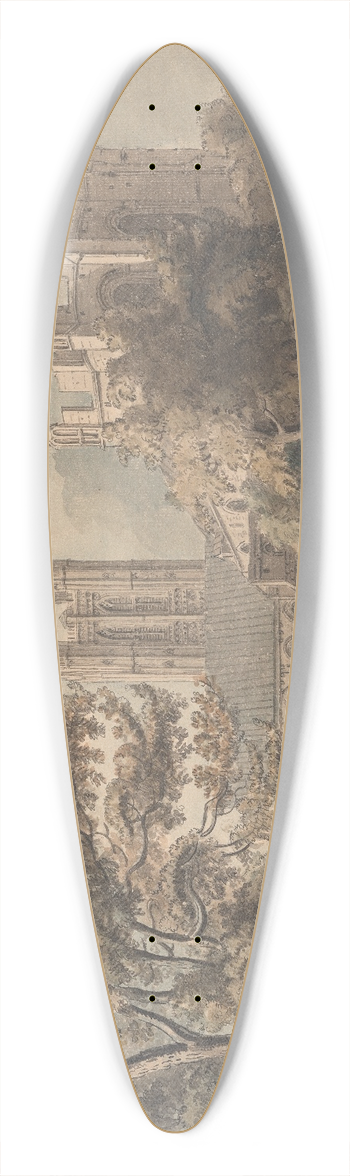 Capt. Francis Grose - Canterbury Cathedral, Kent 39.3 inch art pintail longboard deck