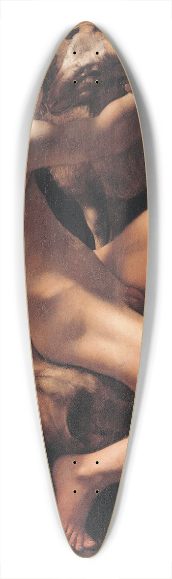 Caravaggio - Saint John the Baptist 39.3 inch art pintail longboard deck