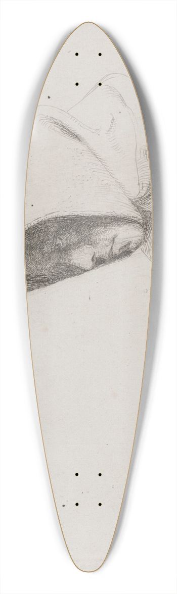 Carl Bloch - Hoved med munkehtte 39.3 inch art pintail longboard deck