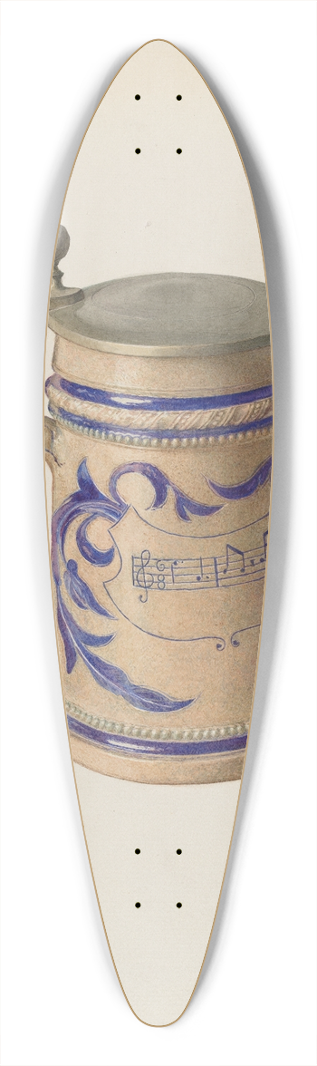 Carl Buergerniss - Beer Mug 39.3 inch art pintail longboard deck
