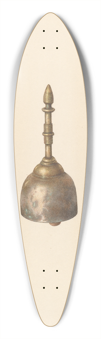 Carl Buergerniss - Bronze Bell for the Dining Room 39.3 inch art pintail longboard deck