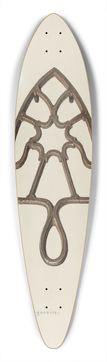 Carl Buergerniss - Flat Iron Stand 39.3 inch art pintail longboard deck