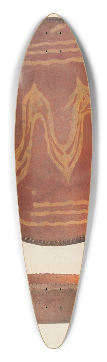 Carl Buergerniss - Pie Plate 39.3 inch art pintail longboard deck