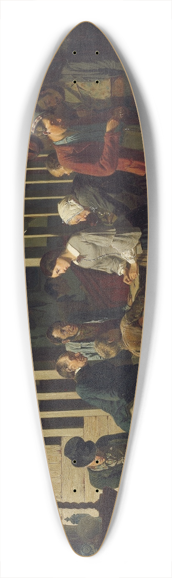 Carl d'Unker - The Pawn Shop II 39.3 inch art pintail longboard deck