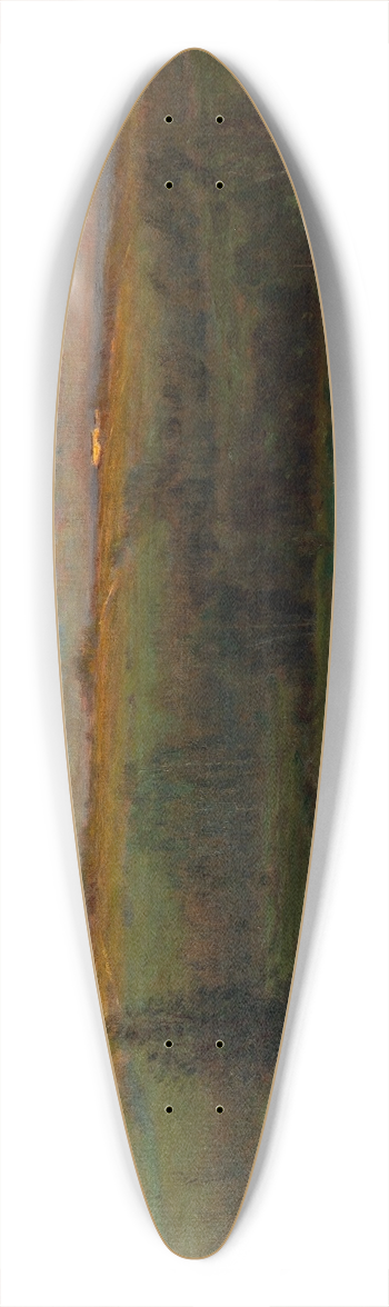 Carleton Wiggins - Evening after a Shower 39.3 inch art pintail longboard deck