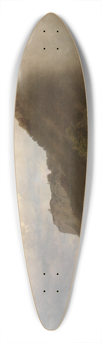 Carl Friedrich Lessing - Flulandschaft 39.3 inch art pintail longboard deck