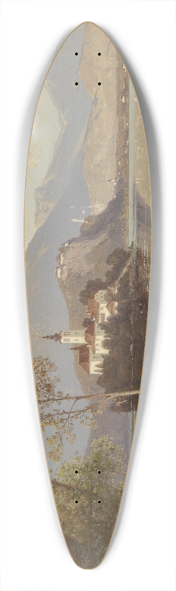 Carl Hasch - Blick auf den Bleder See 39.3 inch art pintail longboard deck