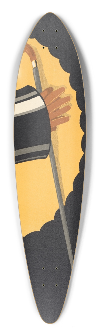Carl Kunze - Wilh. Messling, Ostenhellweg 13 Fernr. 2910 39.3 inch art pintail longboard deck