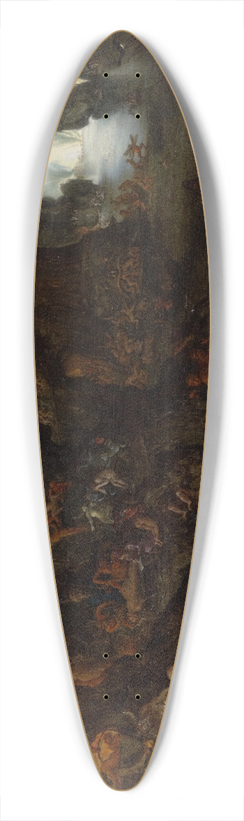 Carl Ludwig Beutler - Torments ofHell 39.3 inch art pintail longboard deck