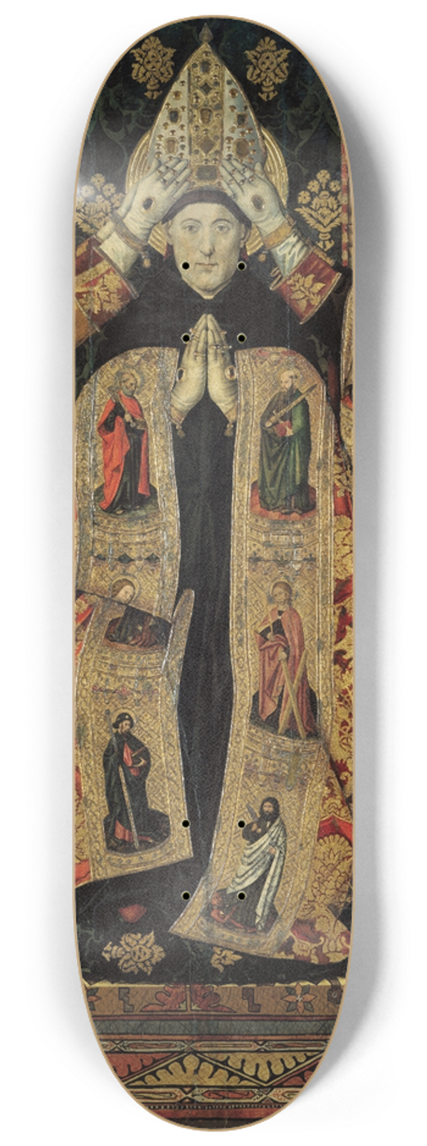 Jaume Huguet  - Consecration of Saint Augustine 8.25 inch art skate deck