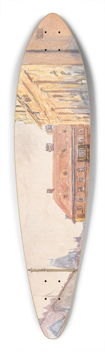 Carl Mller - Karmeliterkirche Leopoldstadt 39.3 inch art pintail longboard deck