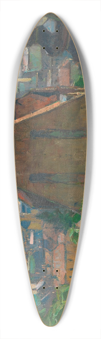 Carl Moll - Blick auf Mdling 39.3 inch art pintail longboard deck
