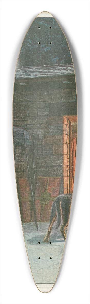 Carl Nebel - Saalburg; Auf Wache [on guard] 39.3 inch art pintail longboard deck