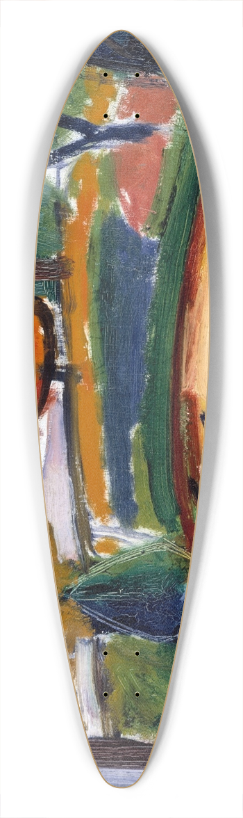 Carl Newman - Landscape with PondNewmans Yard 39.3 inch art pintail longboard deck