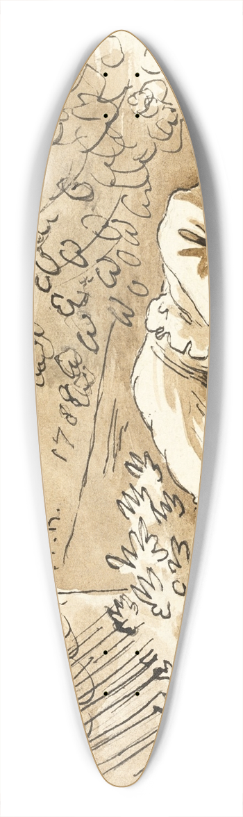 Carlo Labruzzi - After Frontispiece to Figure 39.3 inch art pintail longboard deck