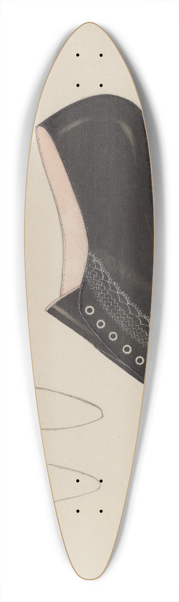 Carl Schutz - Womans Shoe 39.3 inch art pintail longboard deck