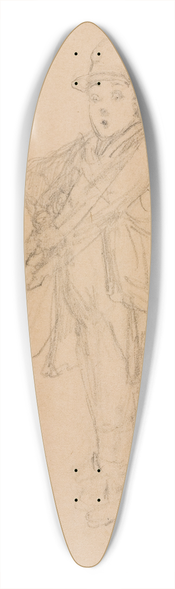 Carl Spitzweg - Sunday hunter 39.3 inch art pintail longboard deck