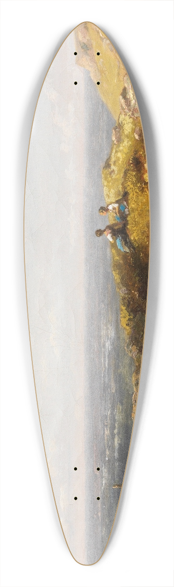 Carl Spitzweg - Zwei Dirndl auf der Alm 39.3 inch art pintail longboard deck
