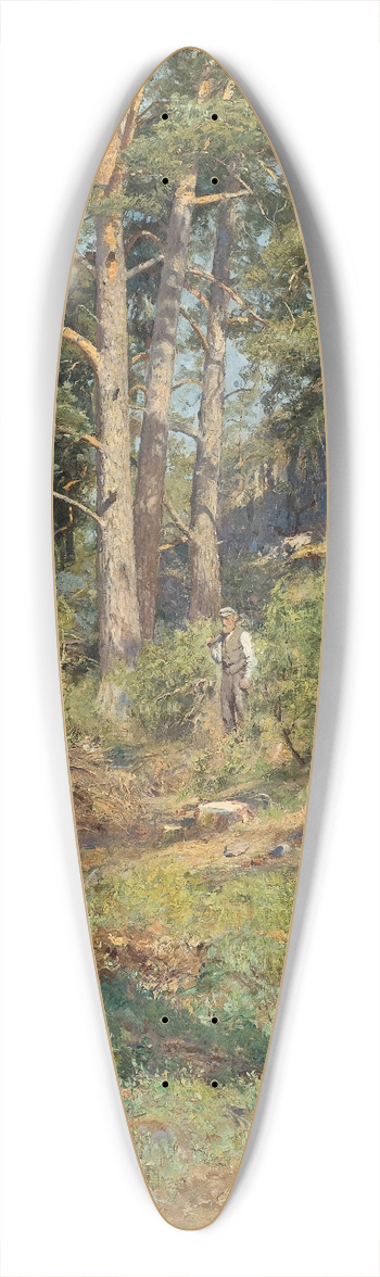 Carl Trgrdh - Pine Forest Skutudden 39.3 inch art pintail longboard deck