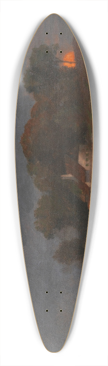 Carl Vinnen - Abend 39.3 inch art pintail longboard deck