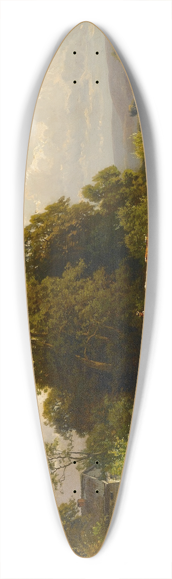 Carl Weber - Driving the Cattle Home 39.3 inch art pintail longboard deck