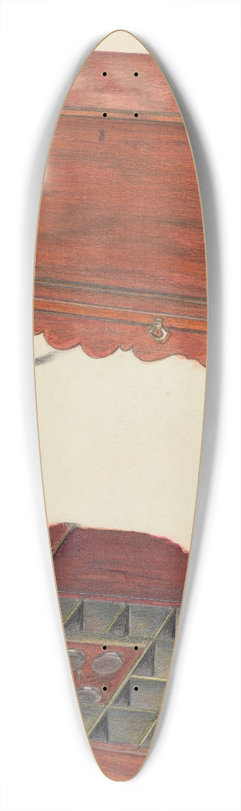 Carl Weiss - Cellaret 39.3 inch art pintail longboard deck