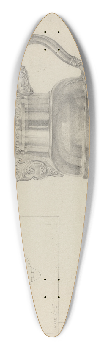 Carmel Wilson - Silver Teapot 39.3 inch art pintail longboard deck