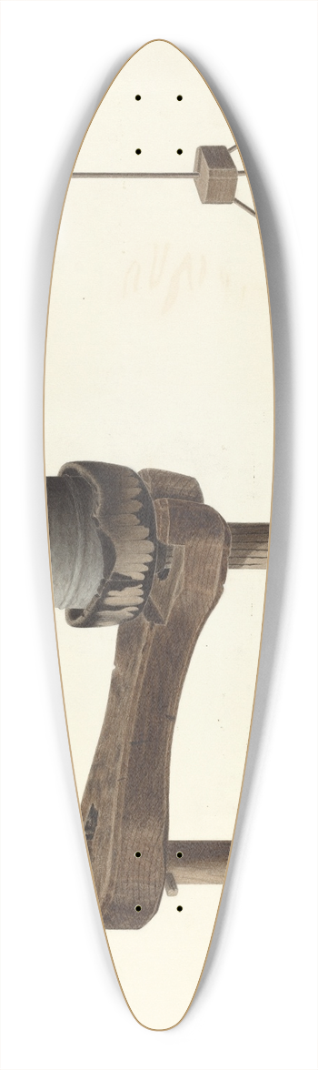 Carol Larson - Zoar Floor Lighting Device 39.3 inch art pintail longboard deck