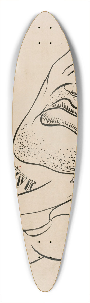 Carol Lobser - War Production Drive Artwork 39.3 inch art pintail longboard deck