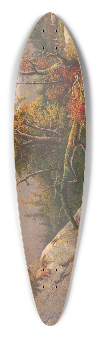 C.A. Sommer - Autumn in the Catskill Mountains 39.3 inch art pintail longboard deck