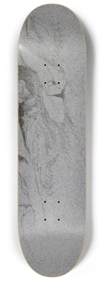 Jean-Achille Benouville - Etude de rochers 8.25 inch art skate deck