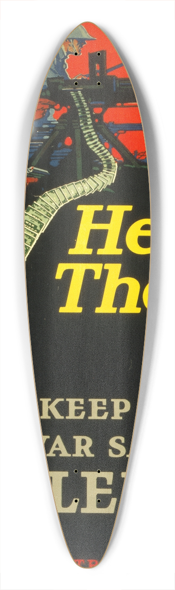 Casper Emerson Jr. - Help them  keep your war savings pledge 39.3 inch art pintail longboard deck