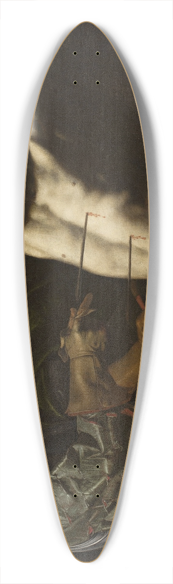 Cecco del Caravaggio - Saint Sebastian 39.3 inch art pintail longboard deck