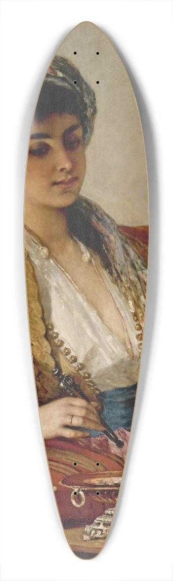 Cesare Dell'acqua - An Ottoman Beauty 39.3 inch art pintail longboard deck