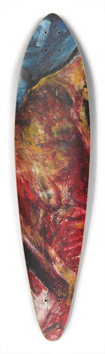 Cham Soutine - Carcass of Beef 39.3 inch art pintail longboard deck