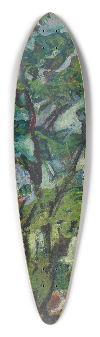 Cham Soutine - Gourdon sur Vence 39.3 inch art pintail longboard deck