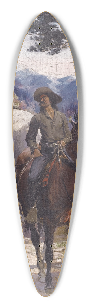 Charles Abel Corwin - Bandit 39.3 inch art pintail longboard deck