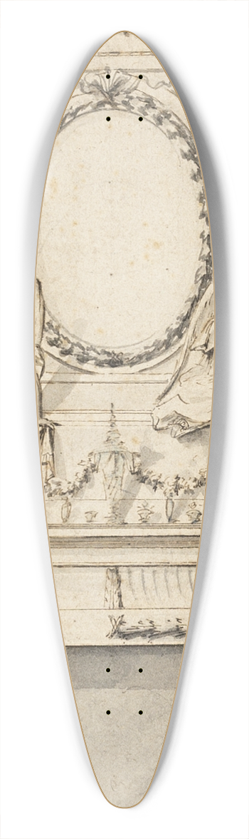Charles Alfred Stothard - Design for a Chimney Piece 39.3 inch art pintail longboard deck